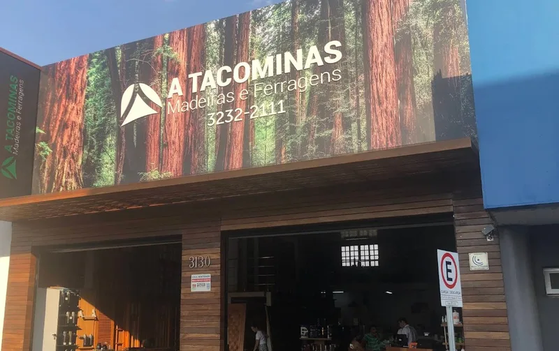 Fachada da loja A Tacominas em Uberlândia